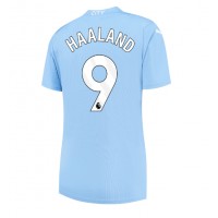 Manchester City Erling Haaland #9 Fotballklær Hjemmedrakt Dame 2023-24 Kortermet
